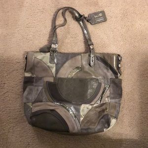 Gray Coach Bag